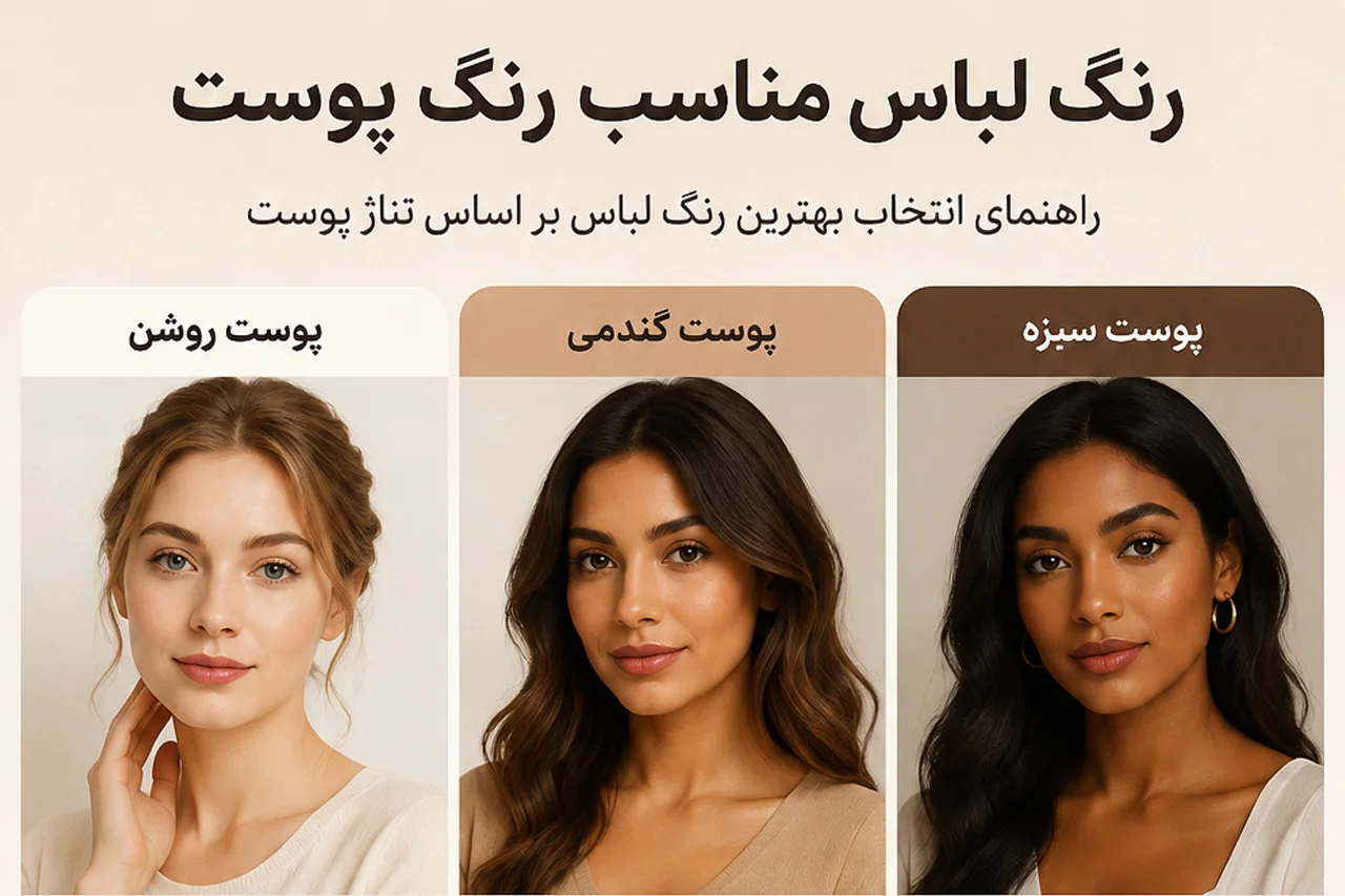 رنگ لباس مناسب رنگ پوست