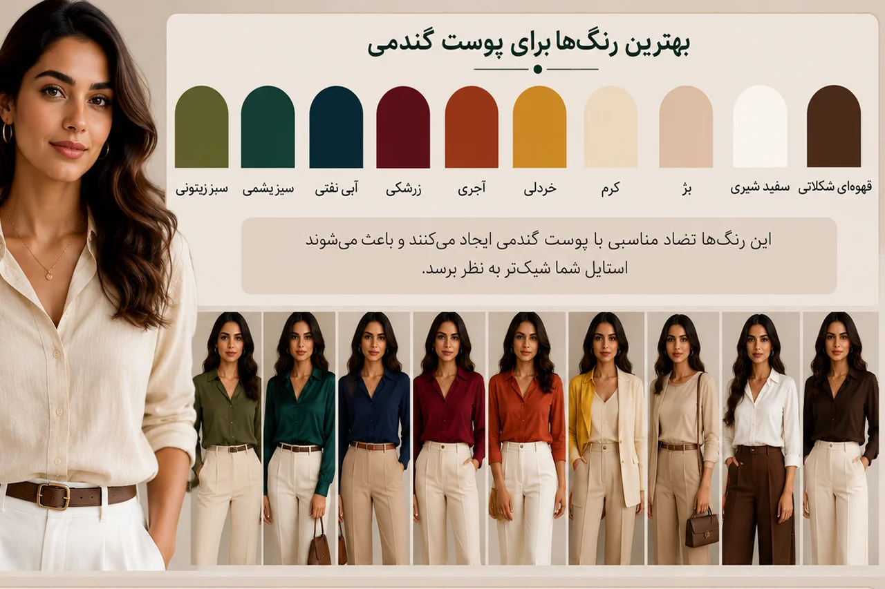 رنگ لباس مناسب پوست گندمی زنانه