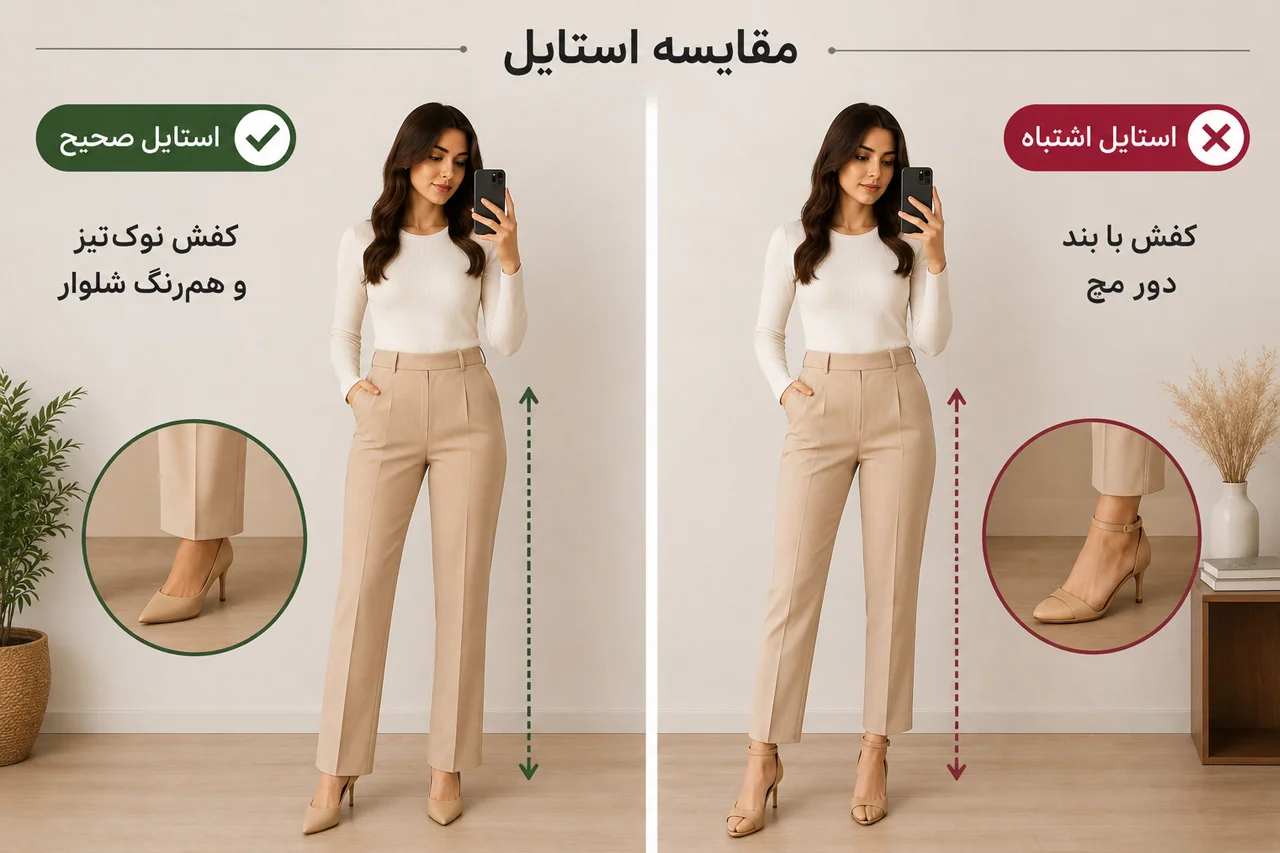 کفش مناسب افراد قد کوتاه